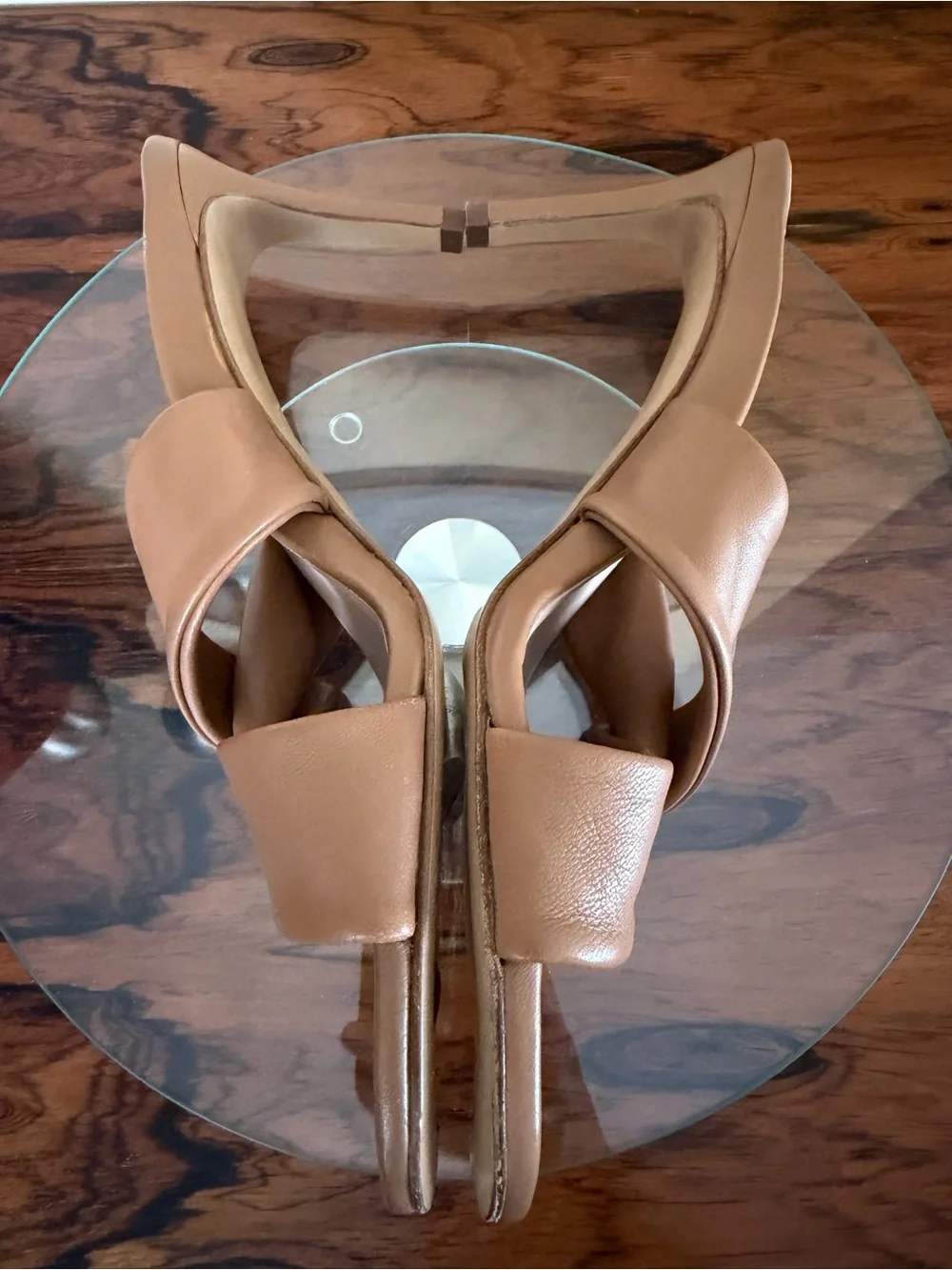 Inez Isa Heel slides in Cognac Nappa size 10 M